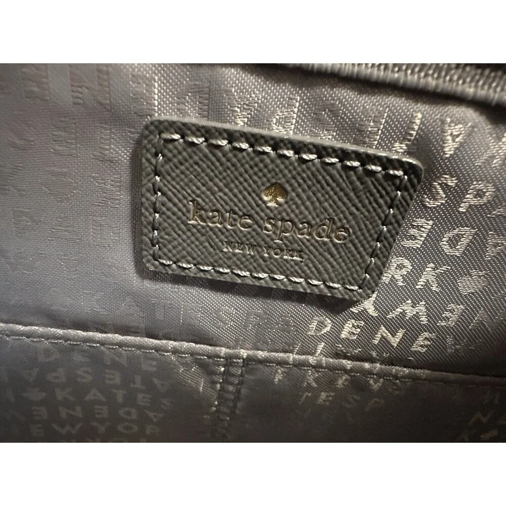 Kate Spade NEW ✨🩶♠️Large Wilson Road Bradley backpack in grey nylon Unused - Picture 2 of 16